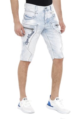 Cipo & Baxx LOUIS Herren kurze Jeans Shorts capri Denim Blau CK131 alle Gr.