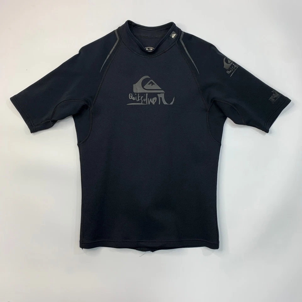 Camisa Quiksilver Wetsuit Meninos Extra Grande Preta Syncro Hiperstretch Surf - Imagem 2 de 4