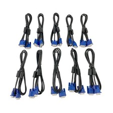 LOT OF 10 NEW Dell Molex LG VGA Male - Male Computer Signal Cable 5-6 ft