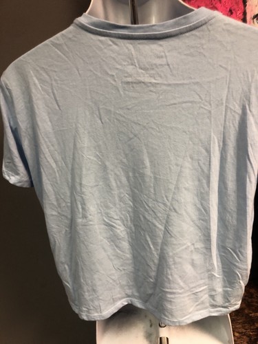 AC/DC Azul Bordado Damas Extra Grande Camiseta Bon Scott Angus Young - Imagen 5 de 7