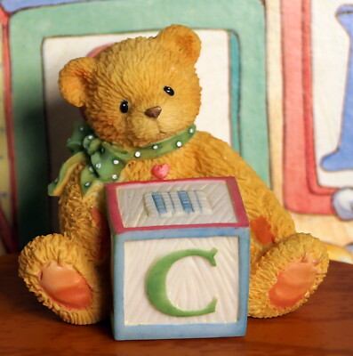 Cherished Teddies -  - Bear With ABC ''C'' Block Figurine - Buchstabe C - 158488C