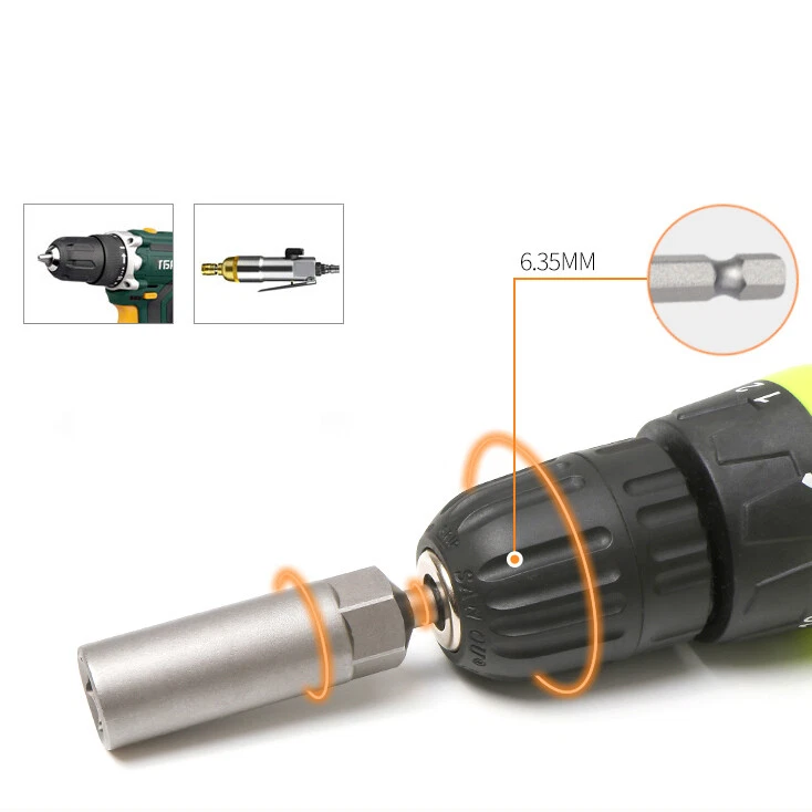 Imperial Socket Nut Driver Magnetic 1/4"-7/16" Impact Drill Bit Hex Socket 5-19m - Image 3 of 4