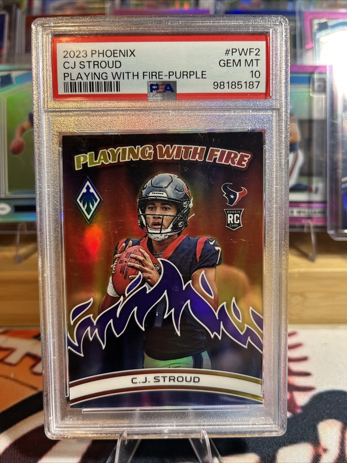 CJ Stroud Panini Phoenix Playing With Fire #PWF2 Purple