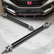 150mm Adjustable Carbon Fiber Look Bumper Splitter Lip Strut Support Rod Tie Bar