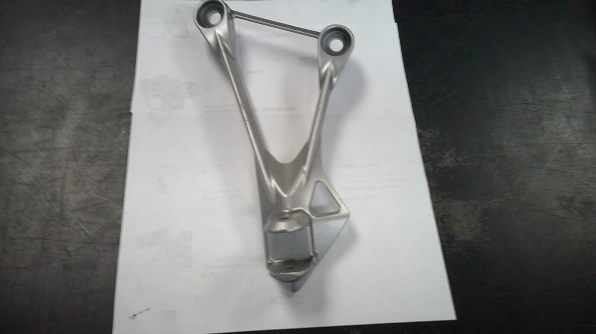 Kawasaki ZX 6R/RR OEM Left Passenger Foot Bracket 2005-06 P/N