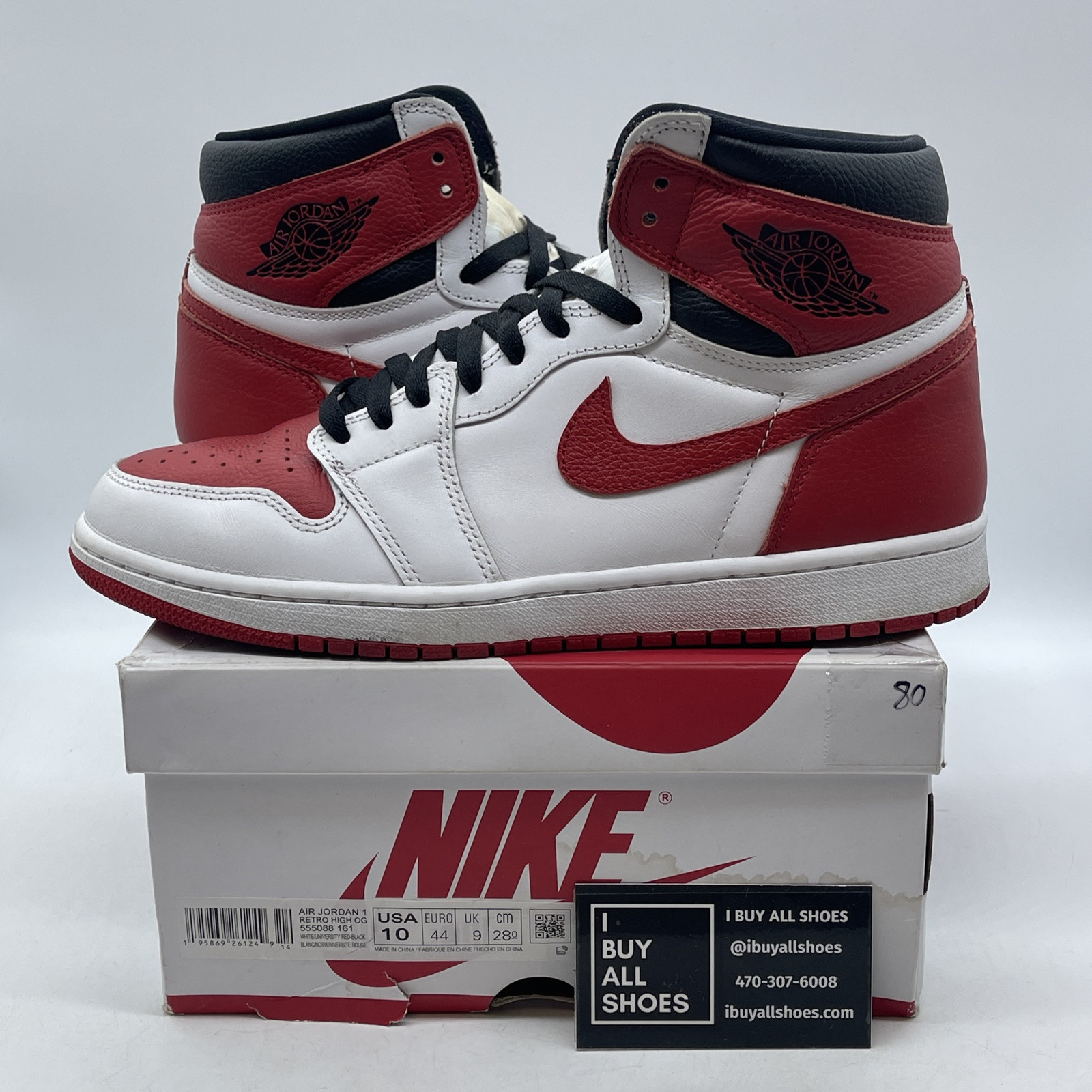 Size 10 - Jordan 1 Retro OG High Heritage Red White Black  display picture 3