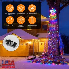 11.48FT 350LED Christmas Light Waterfall Tree String Light String Lights
