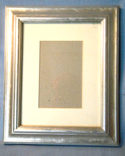 Silver Painted Wood Picture Frame Matted 8x10 or 4x6 Vertical or Horizontal New