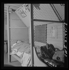 Barstow California David L. Webb 1943 Santa Fe Railroad Caboose Sleeping