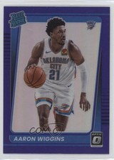 2021-22 Panini Donruss Optic Rated Rookie Purple Prizm Aaron Wiggins #191 0xu1