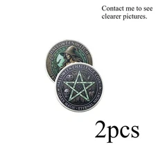 2pcs Sexy Beauty lady Coin Pretty Witch Collectibles Decorative Ornaments gift