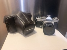 Olympus OM-1 MD 35mm Film Camera w/ F.Zuiko 50mm f/1.8 Lens - SERVICED / TESTED