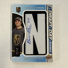 2024-25 Upper Deck Sp Game Used - Draft Day Marks Brendan Brisson #DDM-BR /35 🔥