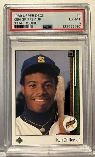 Ken Griffey Jr 1989 Upper Deck Star Rookie RC #1 PSA 6