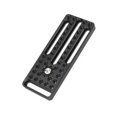 CAMVATE 130 x 50mm Cheese Plate w/ 3/8"-16 ARRI-Style & 1/4"-20 Accessory Thread