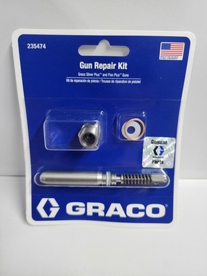 Graco Airless Spray Gun Repair Kit 235474 Silver Plus Gun Flex Plus Gun Kit