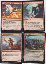 RED CREATURE DECK 40 CARDS KARTIR: DRAGONSTORM N-MINT MTG MAGIC FOILS K28
