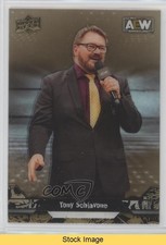 2023 Upper Deck AEW All Elite Wrestling Crew Clear Cut Tony Schiavone READ bc6