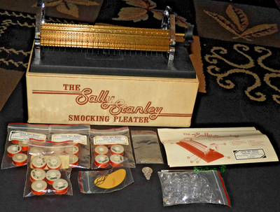 Vintage Sally Stanley Smocking Pleater 24 Rows Extra Supplies Orig