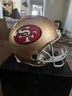 Joe Montana and Steve Young 49ers Autographed Riddell Throwback Authentic Helmet