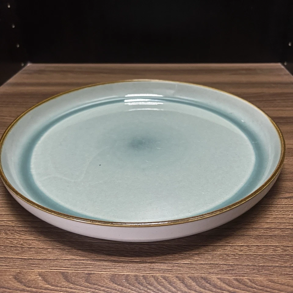 Stoneware Turquoise Reactive Glaze Dinner Plate 26cm Ceramic Tableware - Image 3 of 4