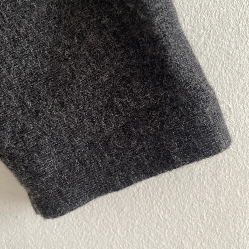 COS 92% Wool Fit & Flare Grey Tunic Jumper 3/4 Sleeve Utility Look Size Eur S - Image 4 of 4