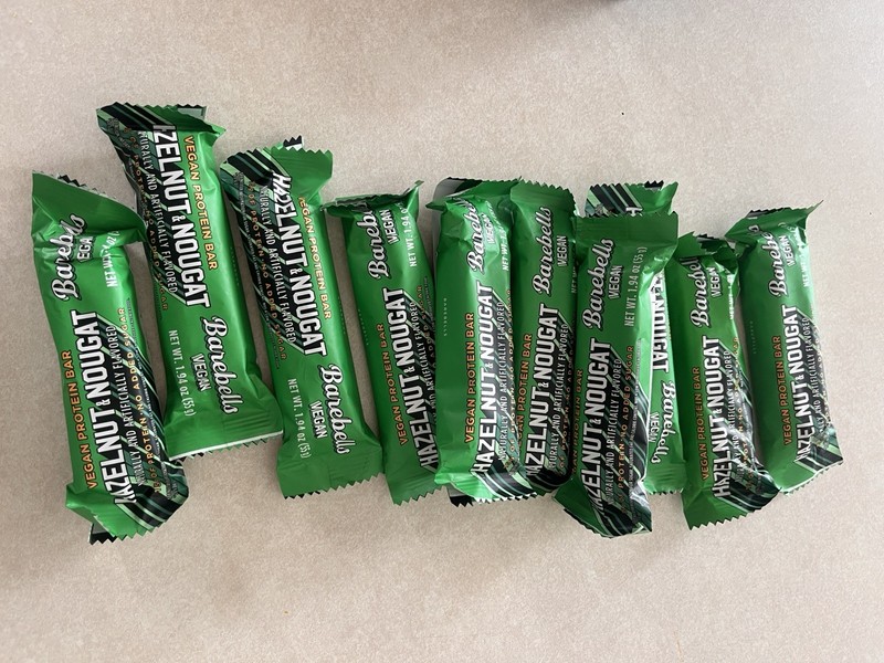 Barebells Vegan Protein Bars Hazelnut & Nougat - 10 Count, 1.9oz Bars