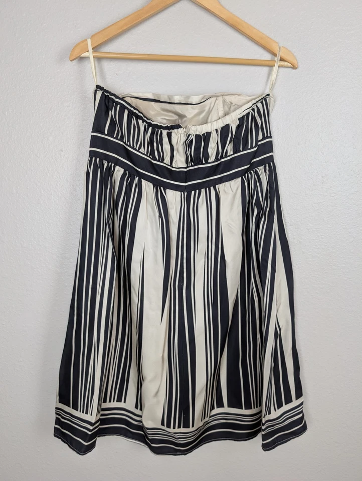 Vestido Corey Lynn Calter Talla 14 Cintura Imperio Sin Tirantes Mezcla Seda Bolsillos 222 Foto 2 de 4