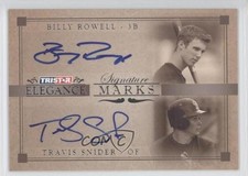 2007 Elegance Signature Marks Dual 22/25 Travis Snider Billy Rowell Auto 1h8