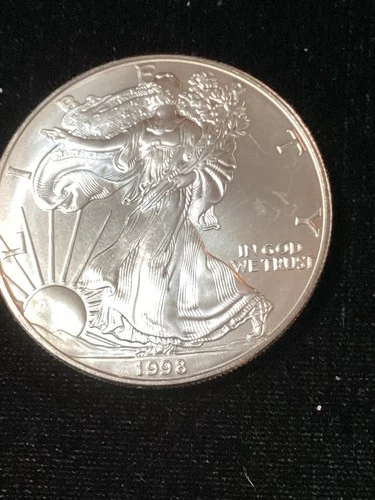 1998 American Eagle Silver Brilliant Uncirculated In My Photos Full Ounce Silver