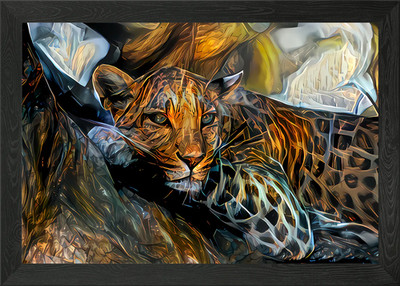 Digital Art Tier gerahmtes Wandbild Poster Leinwanddruck Bild