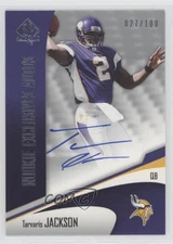 2006 SP Authentic Rookie Exclusives Autos /100 Tarvaris Jackson #REA-TJ Auto RC