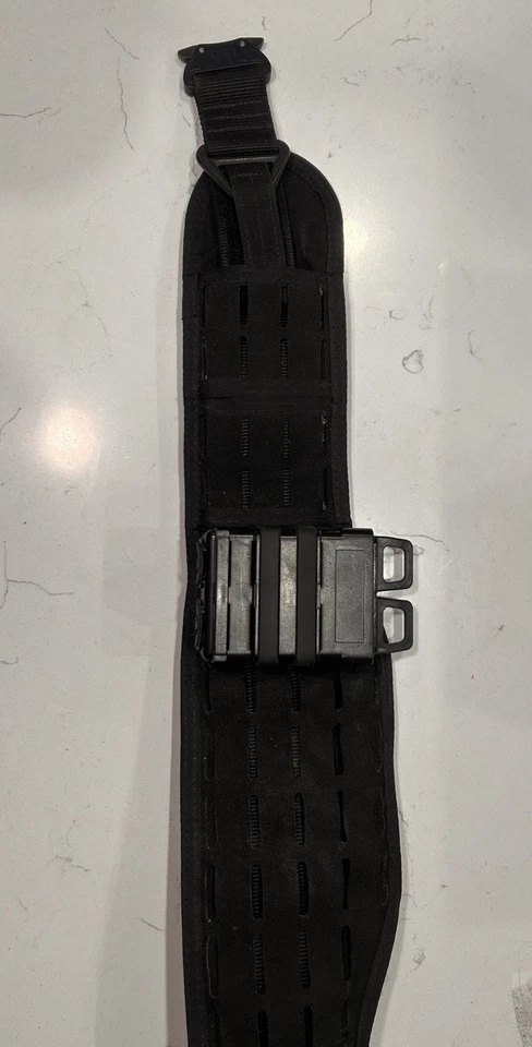 Heavy Duty Tactical Waist Strap Adjustable w/Magazine Pouch Quick Release Buckle - Image 3 of 4