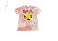 Nirvana Pink Tie Dye T Shirt Medium NEW