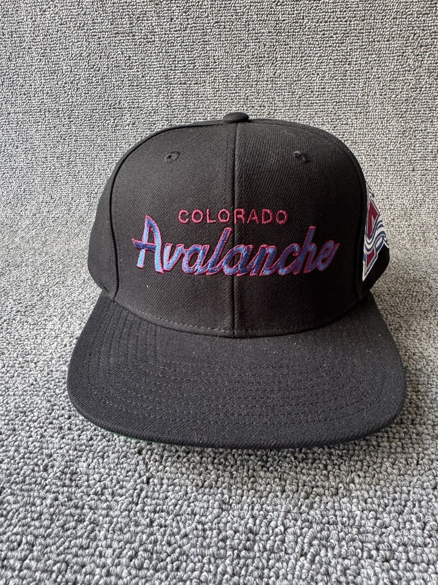 Mitchell & Ness Colorado Avalanche Snapback Flat Brim Black One Size NHL
