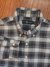 Polo by Ralph Lauren Long Mens Shirt Classic Western Sz Lg Cowboy Western