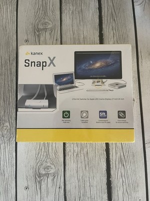 Kanex SnapX 2-Port AV Switch For Apple LED Cinema 27'' & 24'' Displays New Sealed