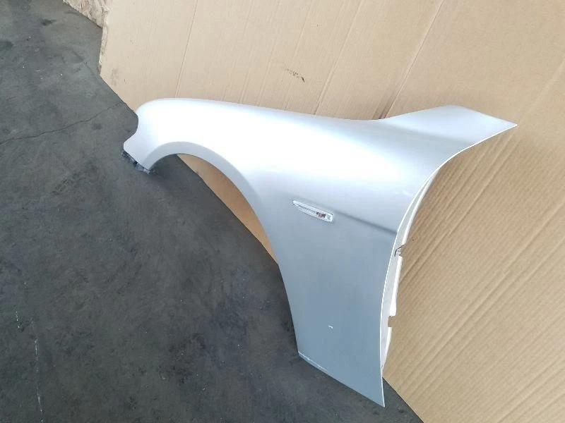 02-05 BMW E65 745i Left Fender Panel Wing Driver Side Silver 41357061661 - Image 3 of 4