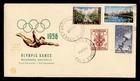 DR WHO 1956 AUSTRALIA FDC OLYMPICS COMBO 2S WSC CACHET M80987