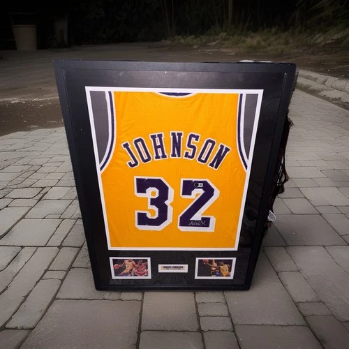 Magic Johnson Autographed Basketball Jersey Beckett Certified