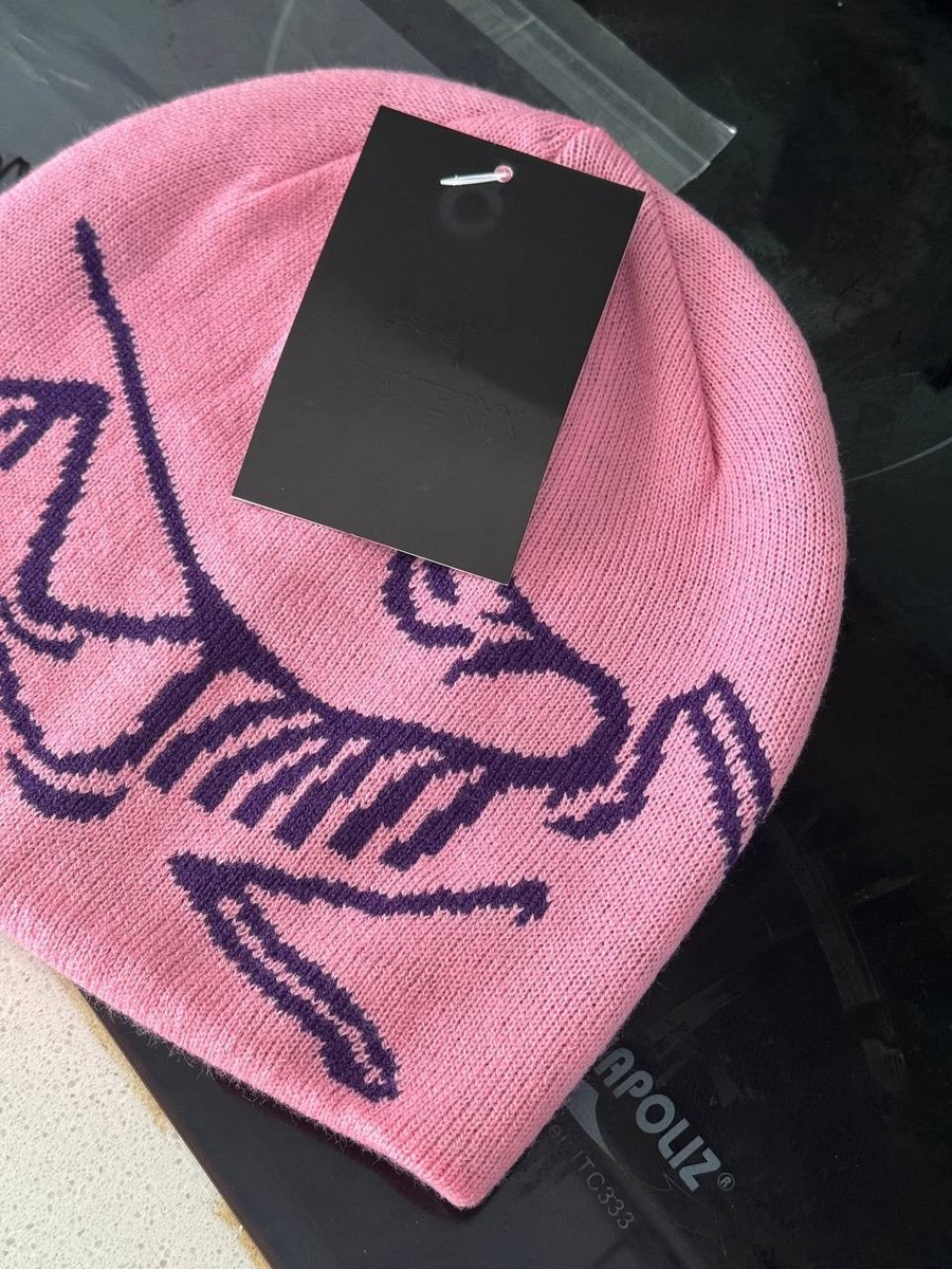 Arc'teryx Bird Word Toque Beanie Hat Pink Bliss - Arctic Silk