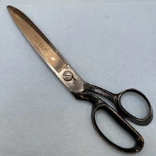 Vintage Compton U-Set, Inlaid, Large U2-12 In. Industrial Scissors USA Made