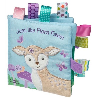 Taggies Soft Cloth Book with Crinkle Paper & 6 x 6-inches, Flora Fawn