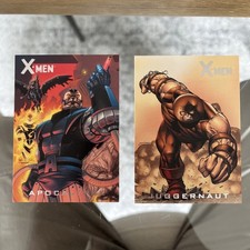 2009 X-Men Archives Marvel Nemesis #N6 APOCALYPSE & #N7 JUGGERNAUT 