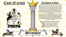 Hallary-Hyllyry COAT OF ARMS HERALDRY BLAZONRY PRINT