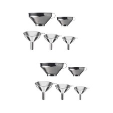 2 Pack Imbuti Per Spezie in Polvere Imbuto Salsa Conserve Filtro Olio Liquido