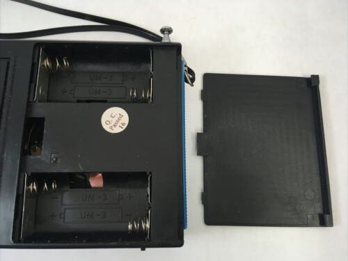 Ultronic Blue Portable Radio AM FM Working MR 15 Vintage Radio - Picture 8 of 12