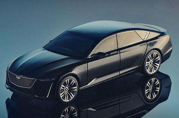 キャデラック コンセプトカー　1/18ブラック 1/18 Dealer Edition Alloy Simulation Cadillac ESCALA Concept