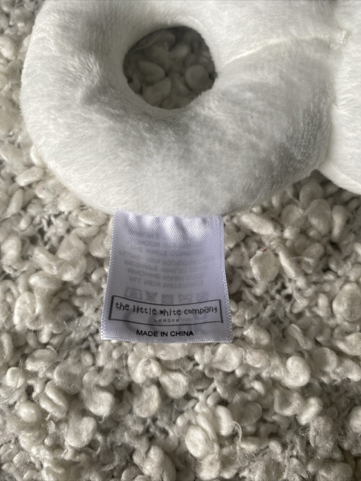 The Little White Company White Bunny Rabbit Soft Toy Teddy Comforter eBay