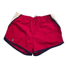 VTG Jockey Sportswear Swim Trunks SZ M Man Motion Red White Blue SURFER Shorts